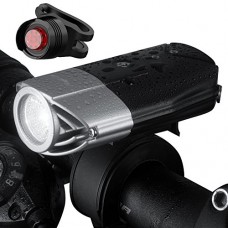 RYCLIC Bike Light Set USB Rechargeable - 250-1200 Lumen Bright Bicycle Headlight & LED Front Light & Tail Light – Waterproof  Easy to Install for Cycling Safety Flashlight - B06XBBPP9N